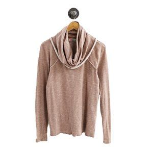 FB Beach Cowl Neck L/S Pullover Top #194-125